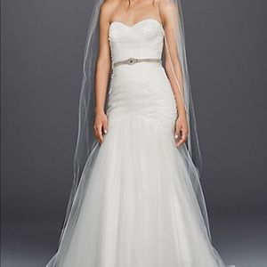 Brand New David’s Bridal Wedding Dress and Belt